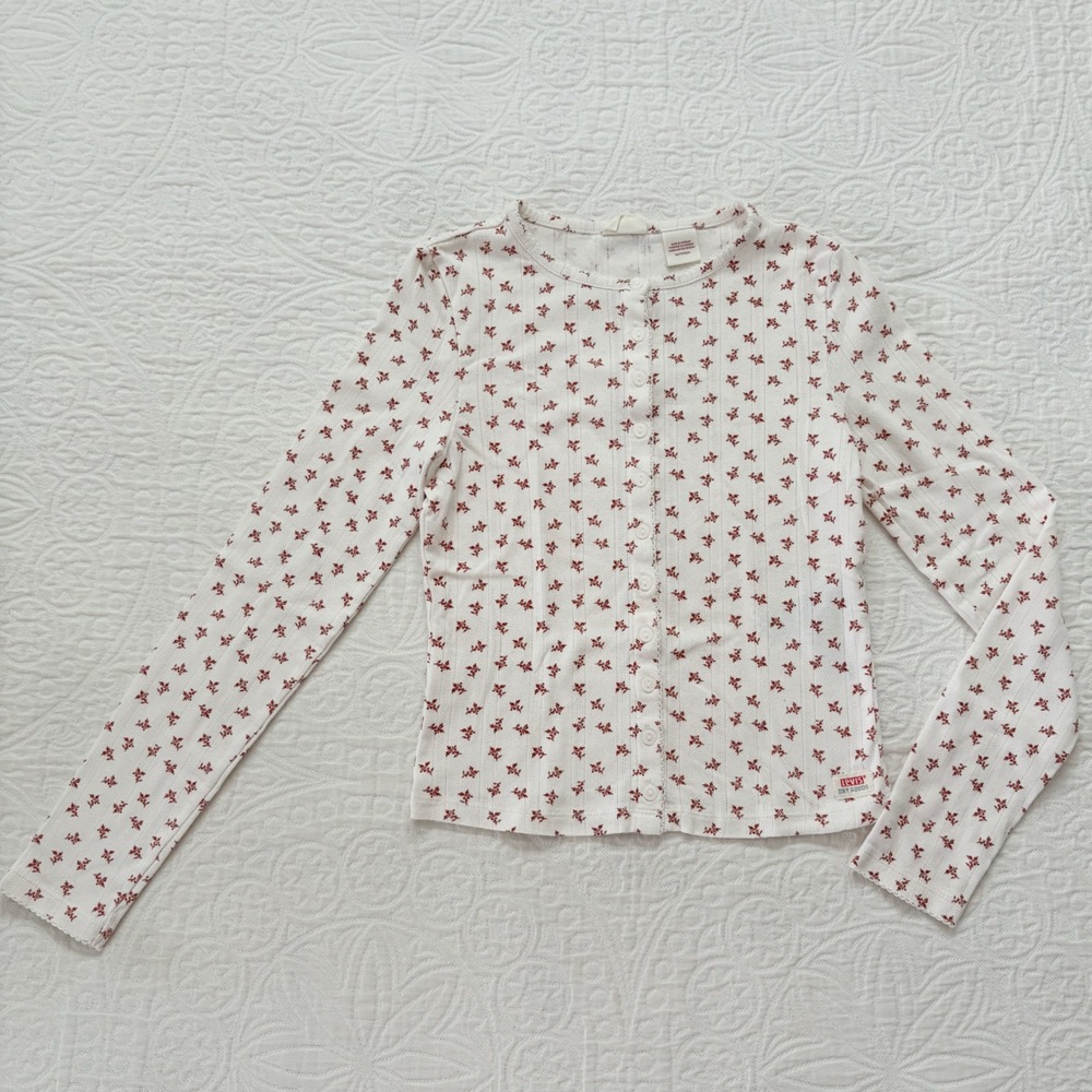 Levi's Dry Goods Women's Pointelle Long Sleeve Tee XS